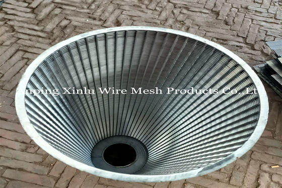 1.5 X 2mm 316L Reverse Continuous Slot Wedge Wire Screen Cylinder