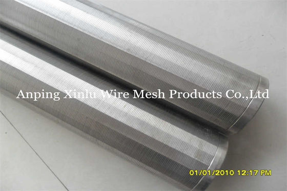 ISO Profile V Wire Johnson Sand Control Screens Pipe With 0.04&quot; Gap