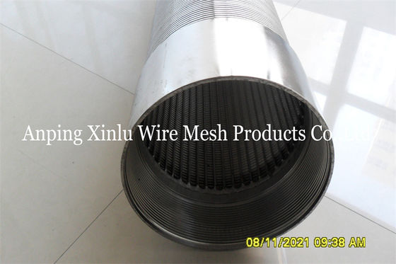 1.0mm Slot Vee Wrapped Water Deep Well Screen Pipe With Male Female Threaded