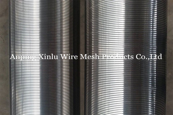 Stainless Steel Wedge Wire Water Well Screen Pipe With 0.5mm Slot