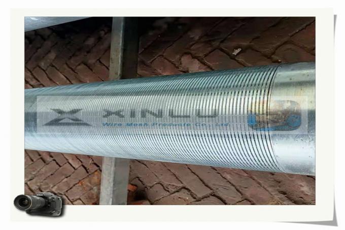 Vee Pipe Johnson Vee Wire Welding Galvanized Pipe / Tube Well Strainer 0.05 ...